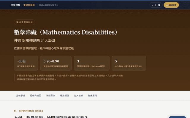 第11章｜數學障礙