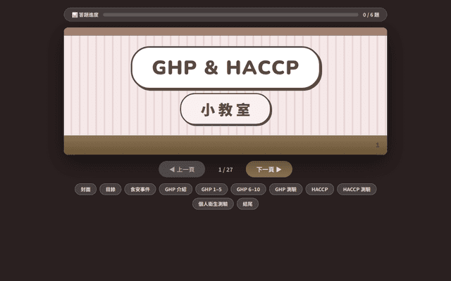 GHP & HACCP 小教室