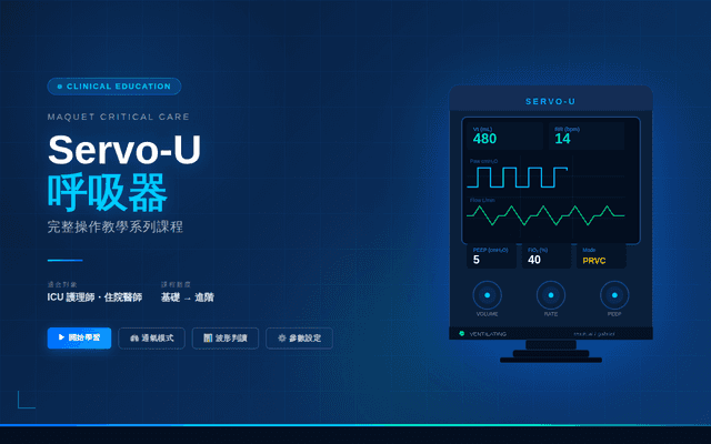 Servo-U 呼吸器教學封面
