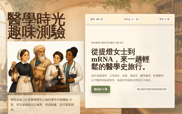 醫學時光趣味測驗