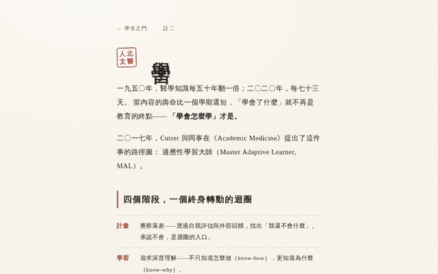 學習 · 學生之門