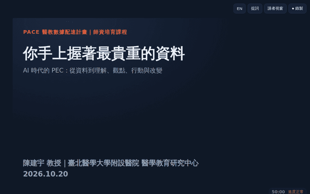 你手上握著最貴重的資料