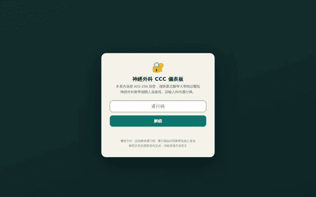 神經外科住院醫師臨床能力督導揭露（科內限定）