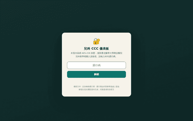兒科住院醫師臨床能力督導揭露（科內限定）